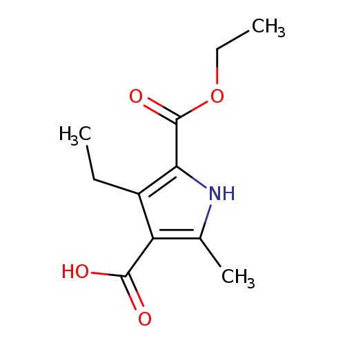 5-(ethoxycarbonyl)-4-ethyl-2-methyl-1H-pyrrole-3-carboxylic acid