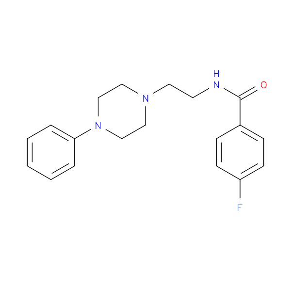 4-fluoro-N-[2-(4-phenylpiperazin-1-yl)ethyl]benzamide