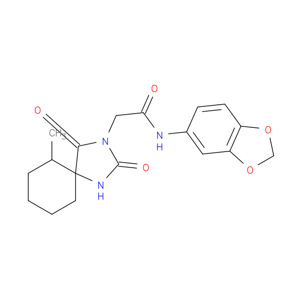 N-(2H-1,3-benzodioxol-5-yl)-2-{6-methyl-2,4-dioxo-1,3-diazaspiro[4.5]decan-3-yl}acetamide