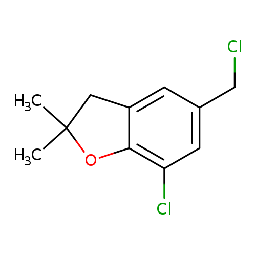7-chloro-5-(chloromethyl)-2,2-dimethyl-2,3-dihydro-1-benzofuran
