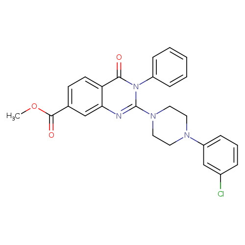 methyl 2-[4-(3-chlorophenyl)piperazin-1-yl]-4-oxo-3-phenyl-3,4-dihydroquinazoline-7-carboxylate