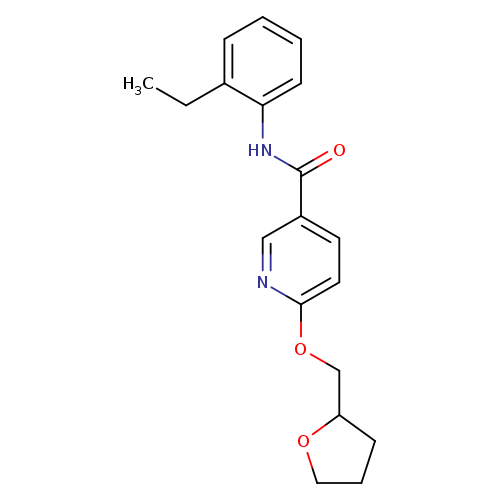 N-(2-ethylphenyl)-6-[(oxolan-2-yl)methoxy]pyridine-3-carboxamide