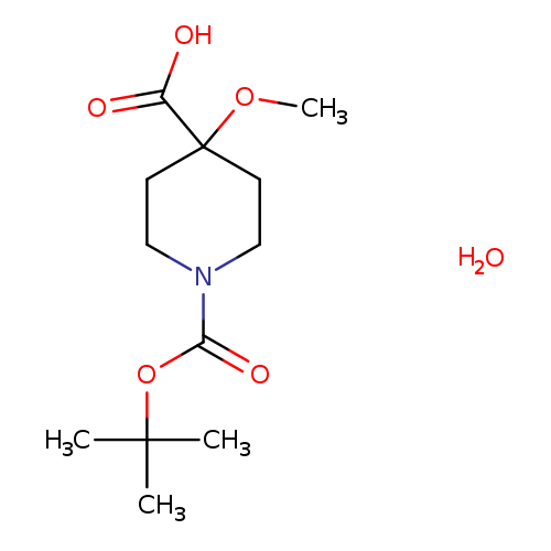 1-(tert-Butoxycarbonyl)-4-methoxy-4-piperidinecarboxylic acid hydrate