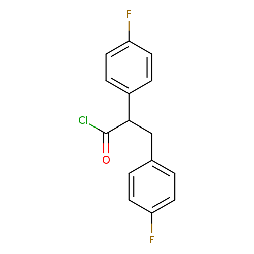 2,3-bis(4-fluorophenyl)propanoyl chloride