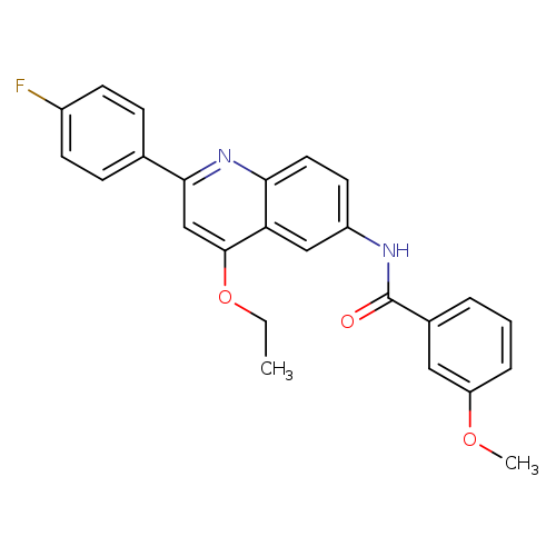 N-[4-ethoxy-2-(4-fluorophenyl)quinolin-6-yl]-3-methoxybenzamide