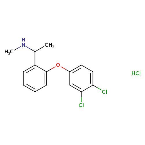 {1-[2-(3,4-dichlorophenoxy)phenyl]ethyl}(methyl)amine hydrochloride
