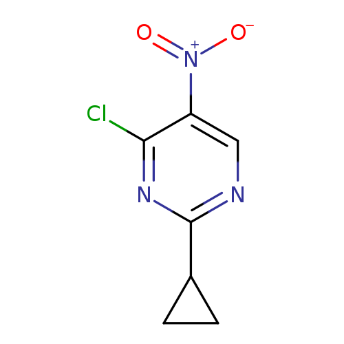 Pyrimidine, 4-chloro-2-cyclopropyl-5-nitro-