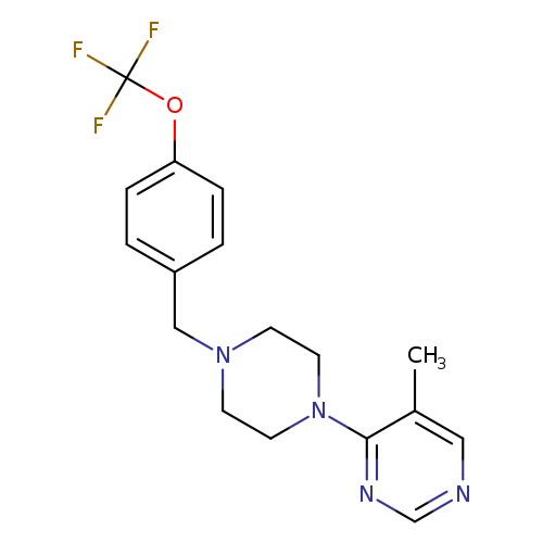 5-methyl-4-(4-{[4-(trifluoromethoxy)phenyl]methyl}piperazin-1-yl)pyrimidine