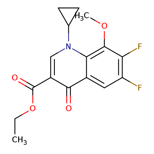 1-Cyclopropyl-6,7-difluoro-1,4-dihydro-8-methoxy-4-oxo-3-quinolinecarboxylic acid ethyl ester
