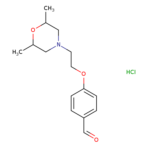 4-(2-(2,6-Dimethylmorpholino)ethoxy)benzaldehyde hydrochloride