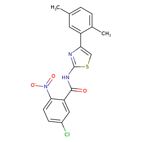 5-chloro-N-[4-(2,5-dimethylphenyl)-1,3-thiazol-2-yl]-2-nitrobenzamide