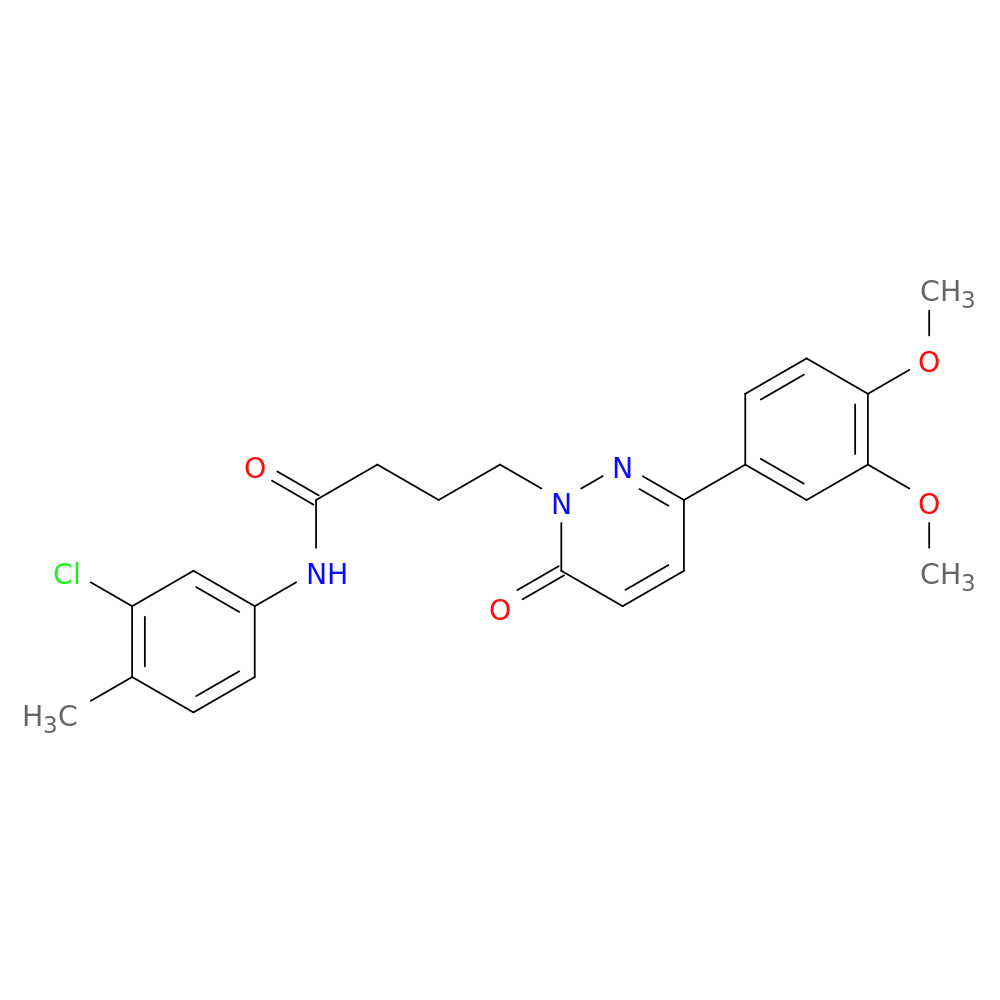 N-(3-chloro-4-methylphenyl)-4-[3-(3,4-dimethoxyphenyl)-6-oxo-1,6-dihydropyridazin-1-yl]butanamide