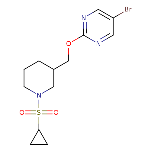 5-bromo-2-{[1-(cyclopropanesulfonyl)piperidin-3-yl]methoxy}pyrimidine
