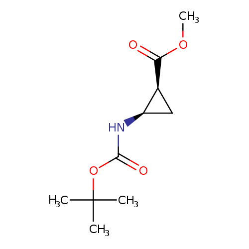 Cyclopropanecarboxylic acid, 2-[[(1,1-dimethylethoxy)carbonyl]amino]-,methyl ester, (1R,2S)-rel-