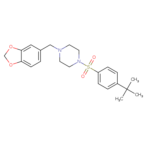 1-[(2H-1,3-benzodioxol-5-yl)methyl]-4-(4-tert-butylbenzenesulfonyl)piperazine