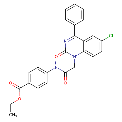 ethyl 4-[2-(6-chloro-2-oxo-4-phenyl-1,2-dihydroquinazolin-1-yl)acetamido]benzoate