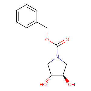 1-Pyrrolidinecarboxylic acid, 3,4-dihydroxy-, phenylmethyl ester,(3R,4R)-