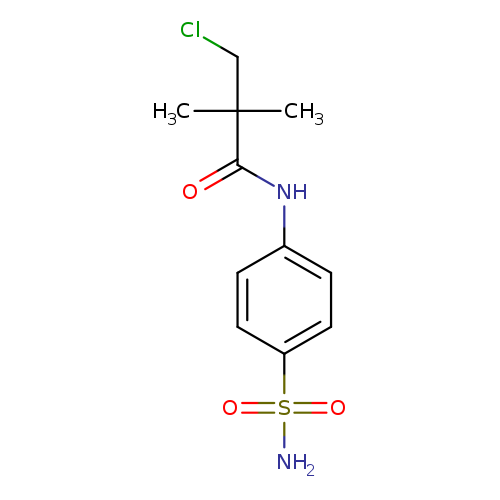 3-chloro-2,2-dimethyl-N-(4-sulfamoylphenyl)propanamide
