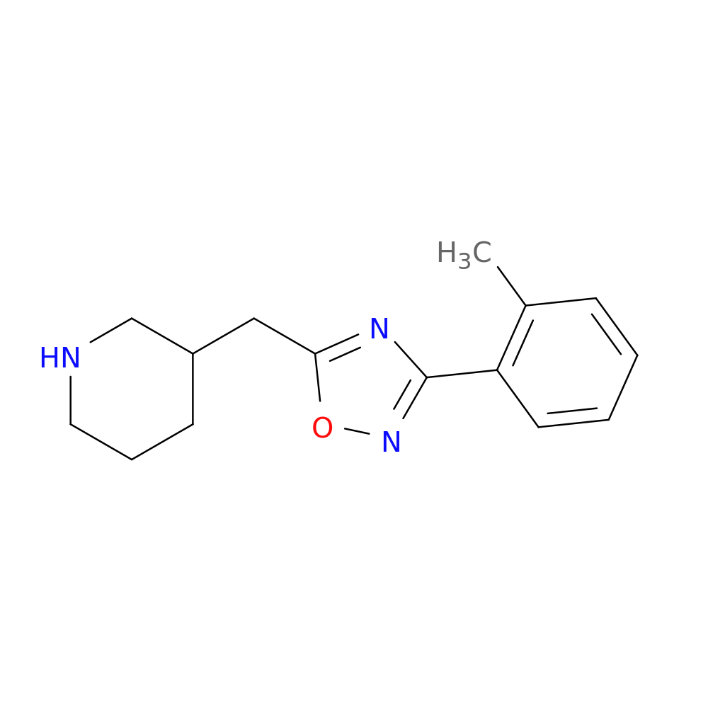 3-{[3-(2-methylphenyl)-1,2,4-oxadiazol-5-yl]methyl}piperidine