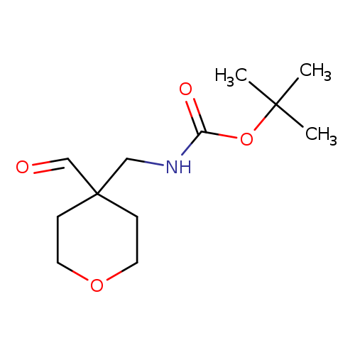 tert-Butyl n-[(4-formyloxan-4-yl)methyl]carbamate