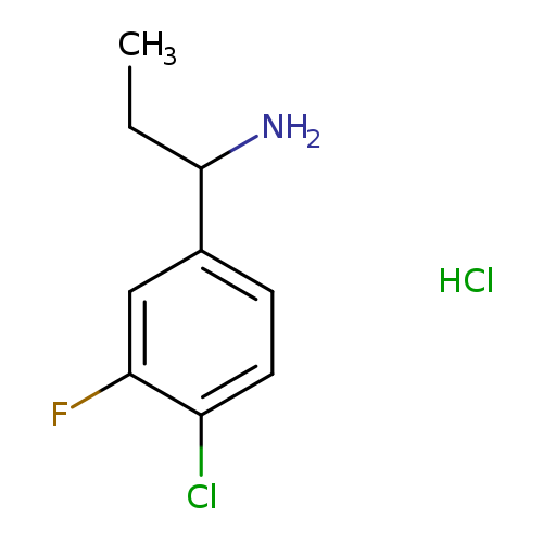 1-(4-Chloro-3-fluoro-phenyl)-propylamine hydrochloride