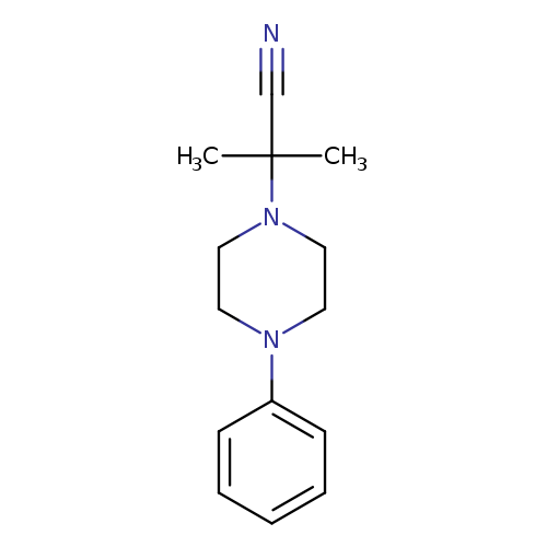 2-methyl-2-(4-phenylpiperazin-1-yl)propanenitrile