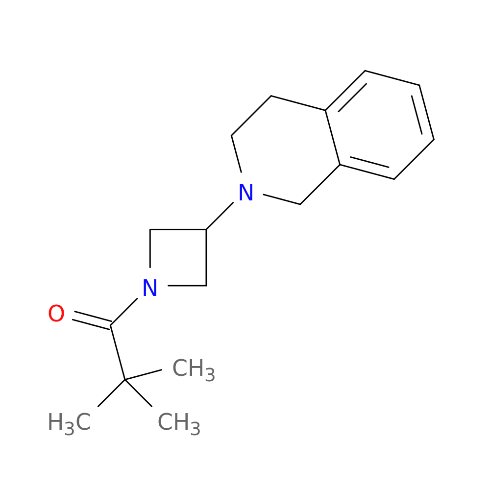 2,2-dimethyl-1-[3-(1,2,3,4-tetrahydroisoquinolin-2-yl)azetidin-1-yl]propan-1-one