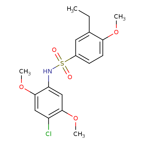 N-(4-chloro-2,5-dimethoxyphenyl)-3-ethyl-4-methoxybenzene-1-sulfonamide