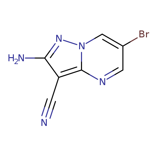 2-amino-6-bromopyrazolo[1,5-a]pyrimidine-3-carbonitrile