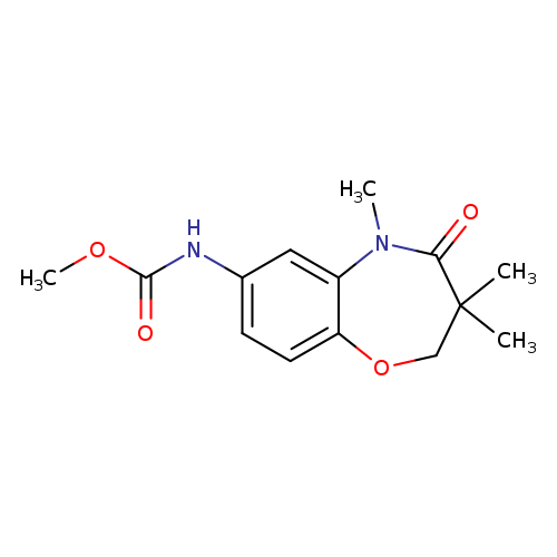 methyl N-(3,3,5-trimethyl-4-oxo-2,3,4,5-tetrahydro-1,5-benzoxazepin-7-yl)carbamate