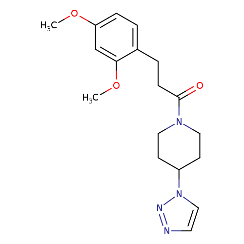 3-(2,4-dimethoxyphenyl)-1-[4-(1H-1,2,3-triazol-1-yl)piperidin-1-yl]propan-1-one