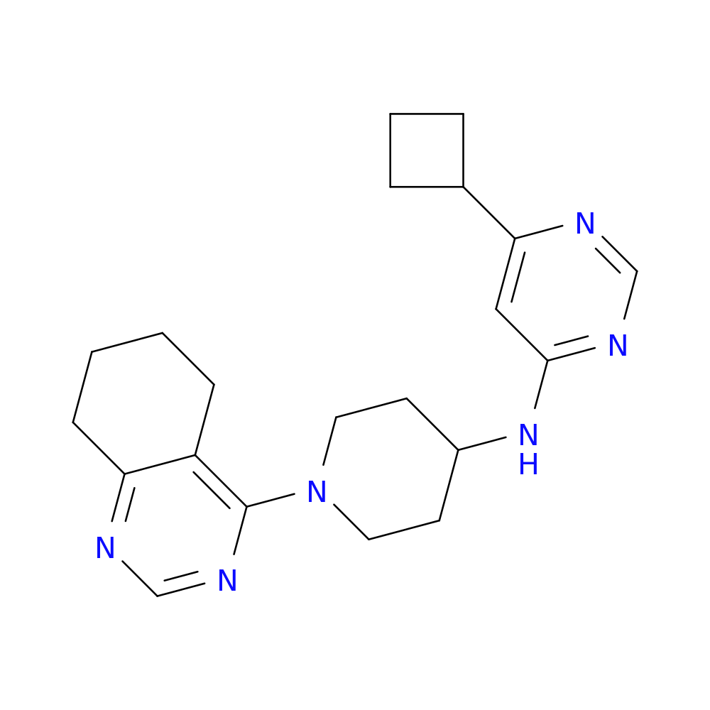 6-cyclobutyl-N-[1-(5,6,7,8-tetrahydroquinazolin-4-yl)piperidin-4-yl]pyrimidin-4-amine