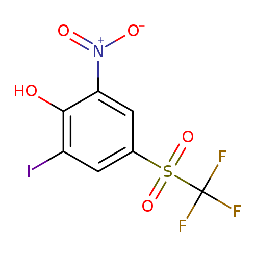2-Iodo-6-nitro-4-[(trifluoromethyl)sulphonyl]phenol