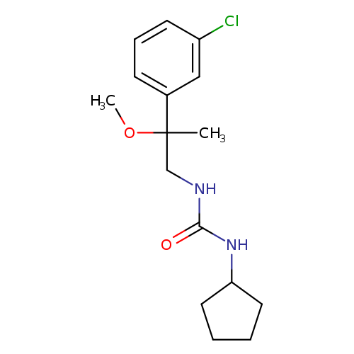 1-[2-(3-chlorophenyl)-2-methoxypropyl]-3-cyclopentylurea
