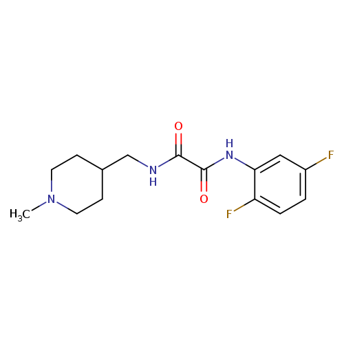 N-(2,5-difluorophenyl)-N'-[(1-methylpiperidin-4-yl)methyl]ethanediamide