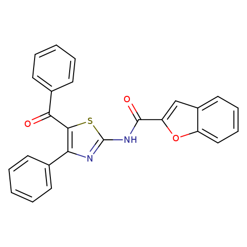 N-(5-benzoyl-4-phenyl-1,3-thiazol-2-yl)-1-benzofuran-2-carboxamide