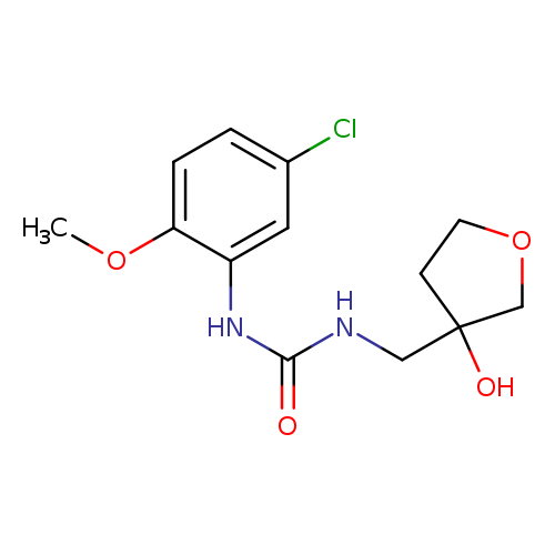1-(5-chloro-2-methoxyphenyl)-3-[(3-hydroxyoxolan-3-yl)methyl]urea
