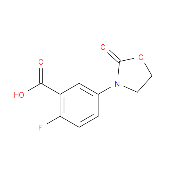 2-fluoro-5-(2-oxo-1,3-oxazolidin-3-yl)benzoic acid