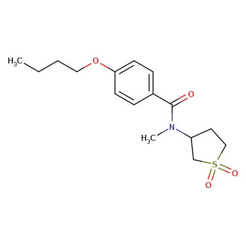 4-butoxy-N-(1,1-dioxo-1lambda6-thiolan-3-yl)-N-methylbenzamide