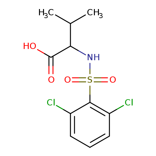2-(2,6-dichlorobenzenesulfonamido)-3-methylbutanoic acid