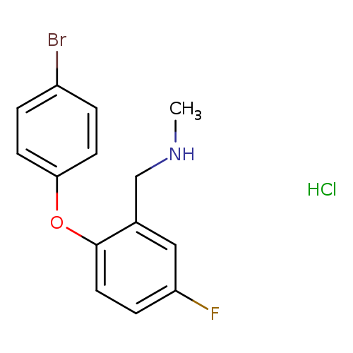 {[2-(4-bromophenoxy)-5-fluorophenyl]methyl}(methyl)amine hydrochloride