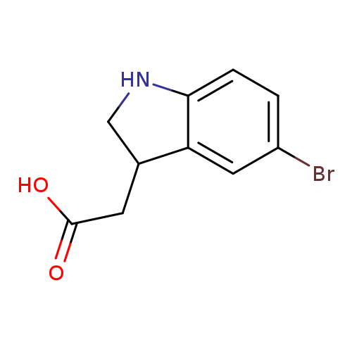 2-(5-bromo-2,3-dihydro-1H-indol-3-yl)acetic acid