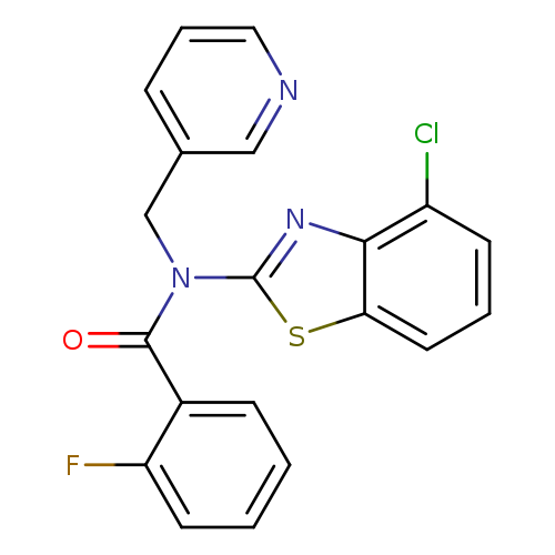 N-(4-chloro-1,3-benzothiazol-2-yl)-2-fluoro-N-[(pyridin-3-yl)methyl]benzamide