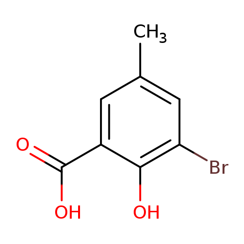 Benzoic acid, 3-bromo-2-hydroxy-5-methyl-
