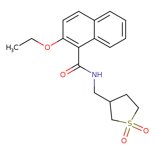 N-[(1,1-dioxo-1lambda6-thiolan-3-yl)methyl]-2-ethoxynaphthalene-1-carboxamide