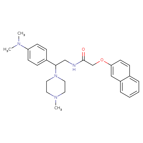 N-{2-[4-(dimethylamino)phenyl]-2-(4-methylpiperazin-1-yl)ethyl}-2-(naphthalen-2-yloxy)acetamide