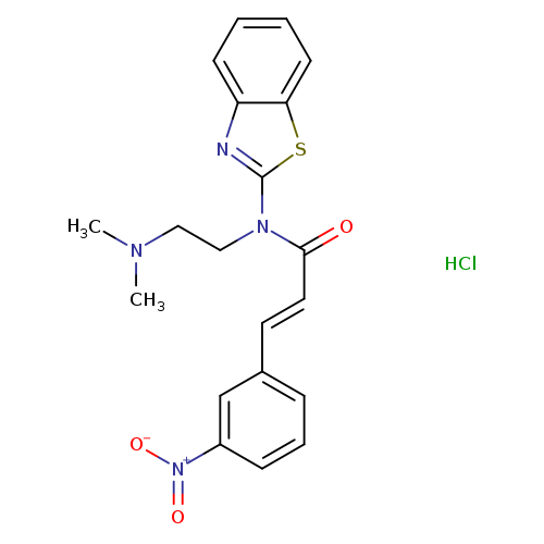 (2E)-N-(1,3-benzothiazol-2-yl)-N-[2-(dimethylamino)ethyl]-3-(3-nitrophenyl)prop-2-enamide hydrochloride