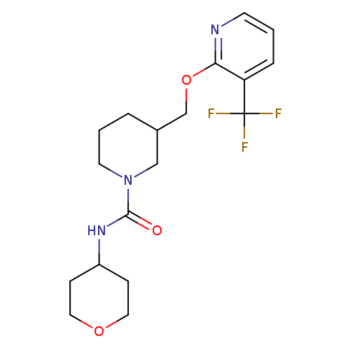 N-(oxan-4-yl)-3-({[3-(trifluoromethyl)pyridin-2-yl]oxy}methyl)piperidine-1-carboxamide