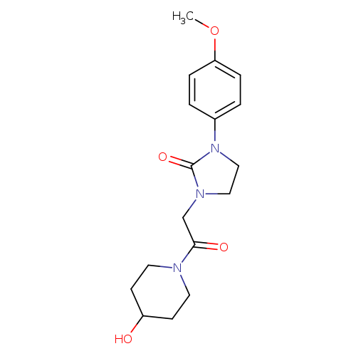 1-[2-(4-hydroxypiperidin-1-yl)-2-oxoethyl]-3-(4-methoxyphenyl)imidazolidin-2-one