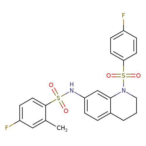 4-fluoro-N-[1-(4-fluorobenzenesulfonyl)-1,2,3,4-tetrahydroquinolin-7-yl]-2-methylbenzene-1-sulfonamide